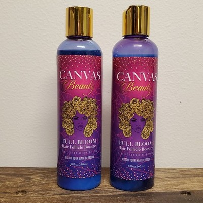 2x Canvas Beauty Full BLOOM Hair Follicle Booster 8 fl oz All Hair Types Style