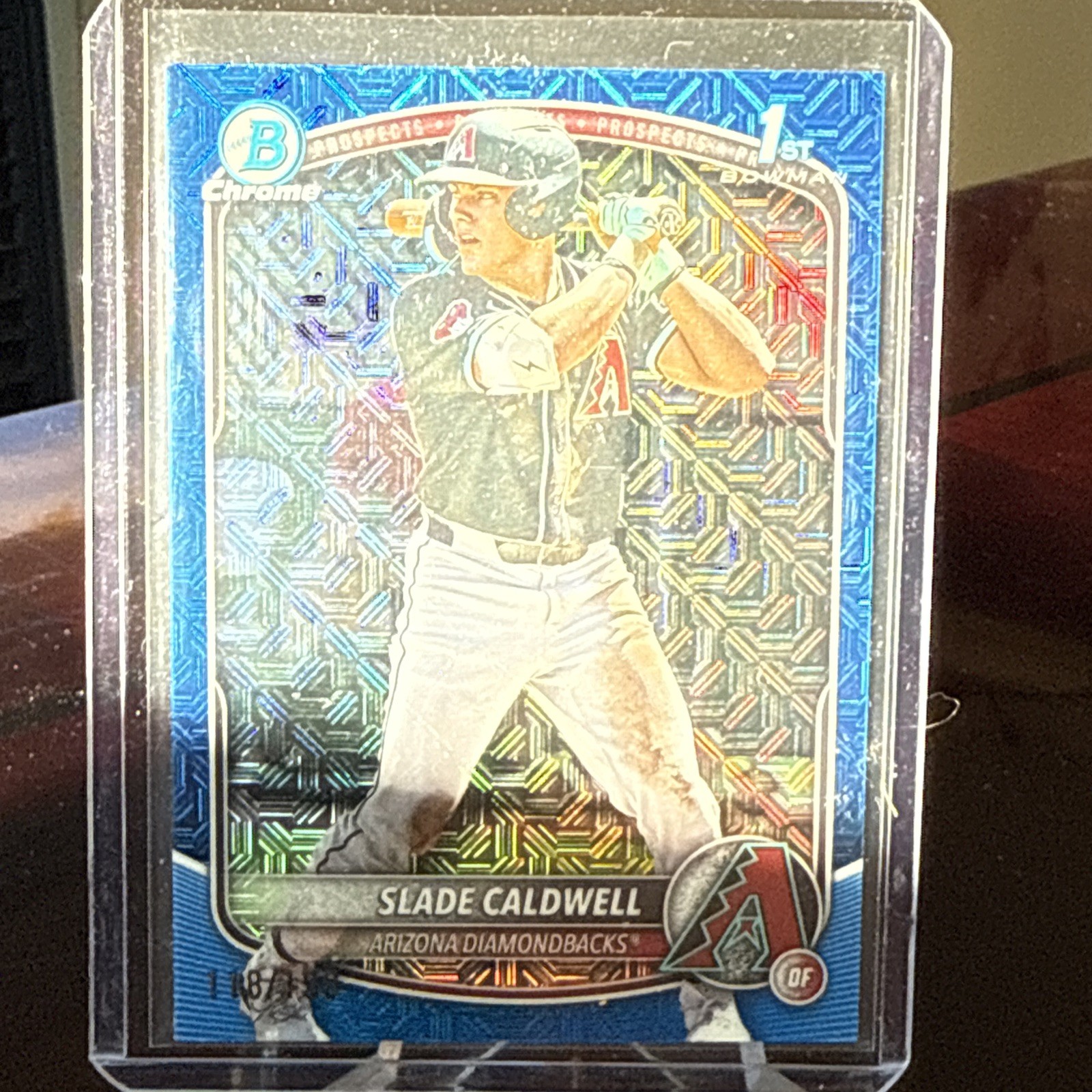 2025 Bowman #BCP-21 Slade Caldwell Blue Mojo 118/150 Arizona Diamondbacks