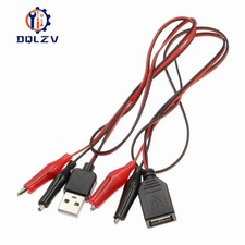 23.62 in Alligator Test Clip USB Male Female Connector Adapter Cable