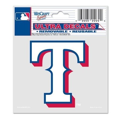 Wincraft MLB Texas Rangers 84403010 Mehrzweck Aufkleber, 3'' x 4''
