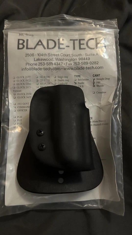 Funda para mano derecha Blade-Tech Paddle OWB para Walther PPK/S NUEVA Foto 4 de 4