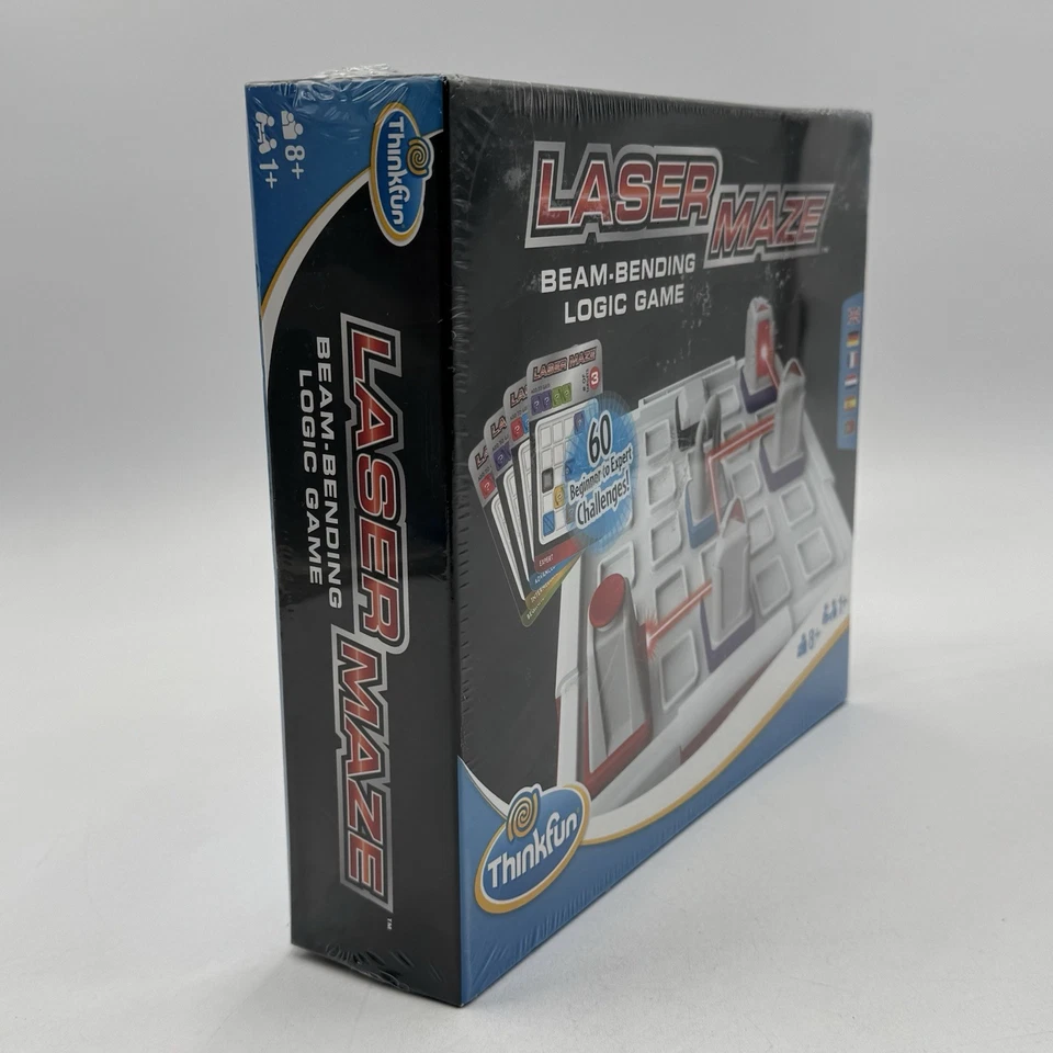 Laser Maze Game 60 Challenges Toy STEM Mirror Logic Strategy Singleplayer Sealed - Image 2 of 4