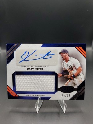 2025 Topps Tier One - Autographed Jumbo Relic Colt Keith #AJR-CK Blue /99...