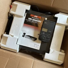 JVC HR-S5800U VCR Super VHS Stereo HiFi Player w/ Remote, Manual, Box Works 