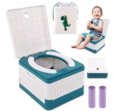 Portable Potty for Toddler Travel, Foldable Travel Potty Training Toilet Seat...