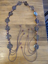 Vintage Womens 1960-1970s Belt With Beads & T...