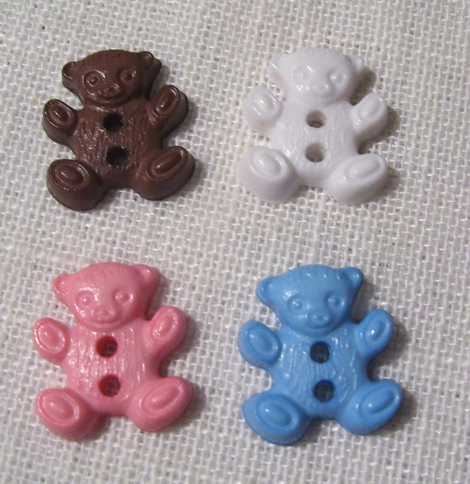 LOT de 6 BOUTONS OURSON NOUNOURS ** 14 x 16 mm ** au choix Couture tricot - B23 - Photo 1/1