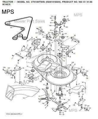 PIX OR ALTERNATIVE Cutter Deck Belt Husqvarna CT150xp CTH150 CT160 CTH160 CTH172 CTH180xp CTH182T