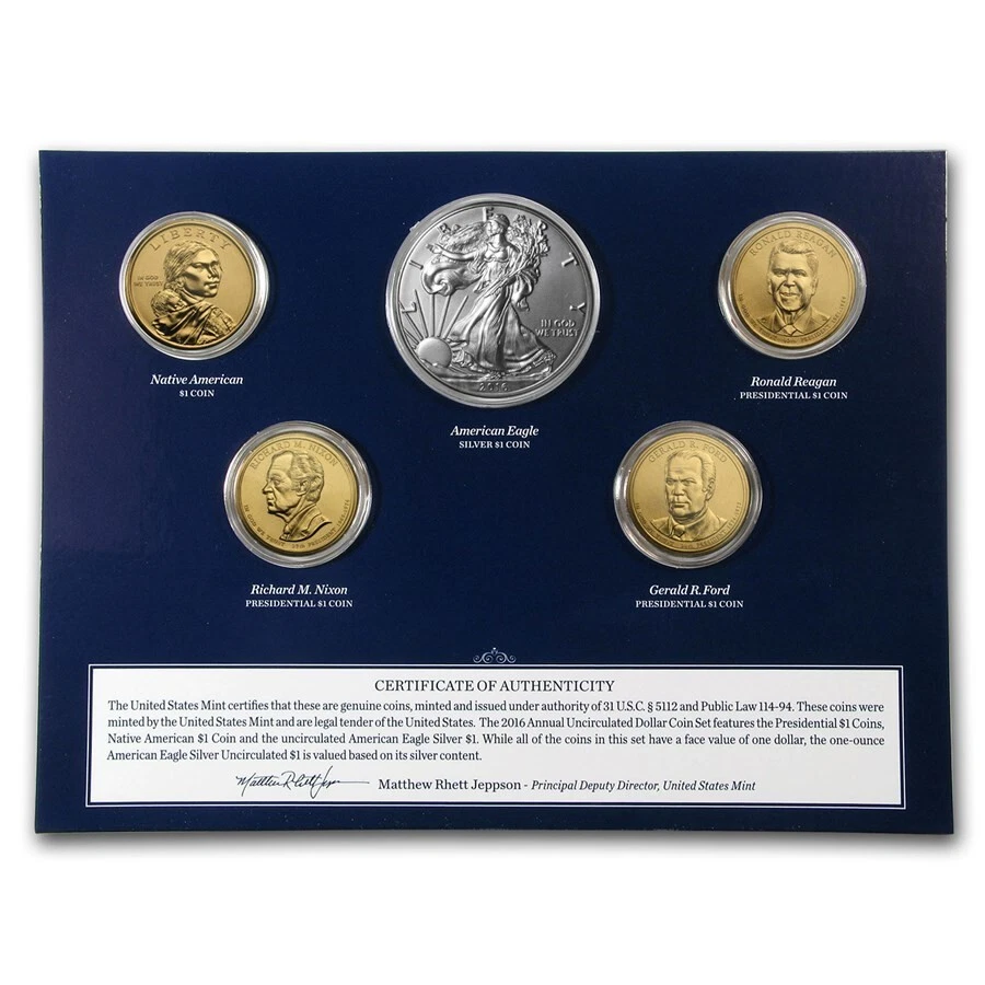 (1) 2016 United States Mint * ANNUAL * Uncirculated Dollar Coin Set w/COA - Image 4 of 4