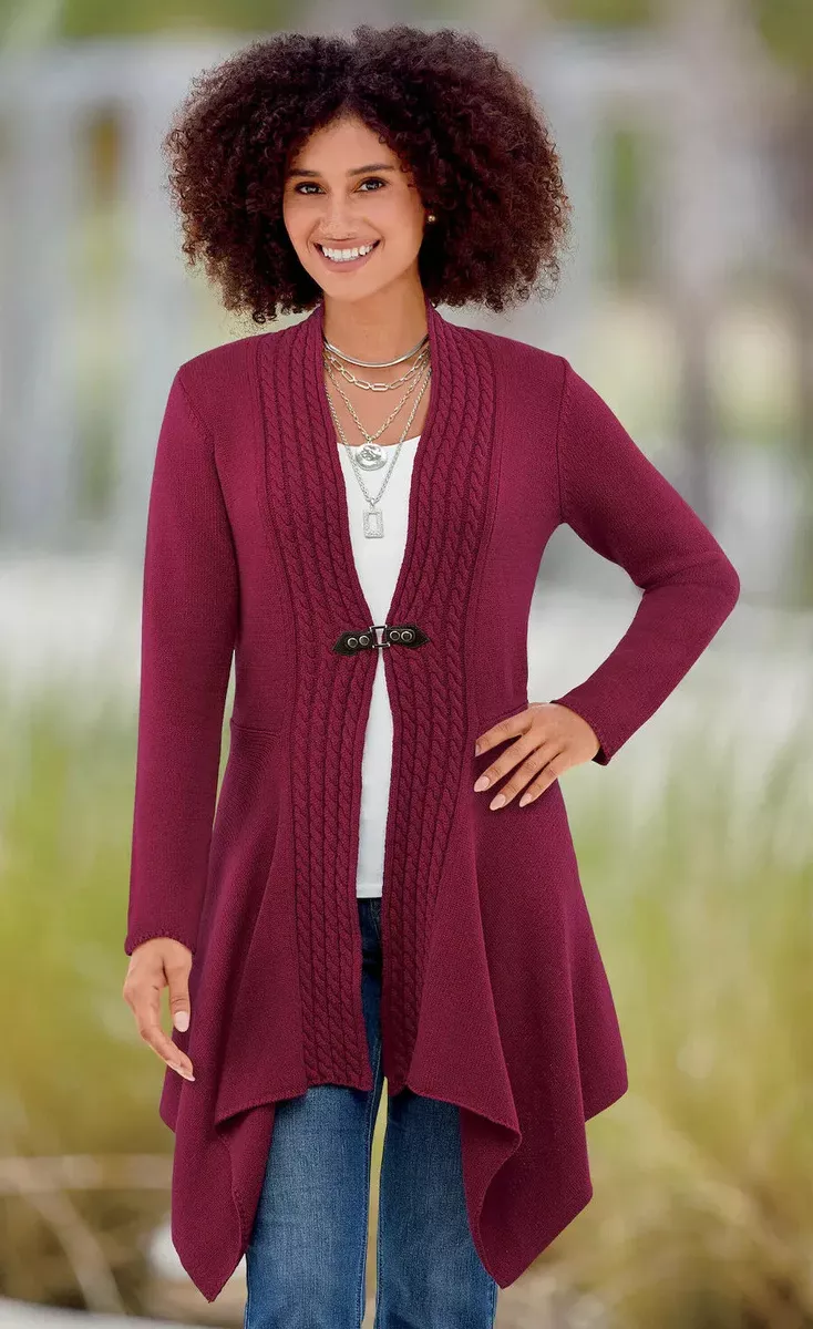 Buckle cardigan store