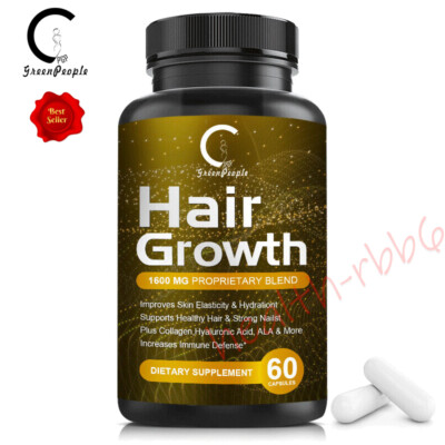 60 Pills Hair Growth Vitamins For Adults, Prevent Hair Loss, Promote Grow Hair