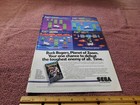 Vintage Video Game Ad 1983 Buck Rogers Planet Of Zoom Sega — photo 1