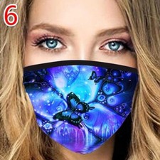 Reusable Washable Breathable Face Mask Covering With 3D Fashion Pattern Prints