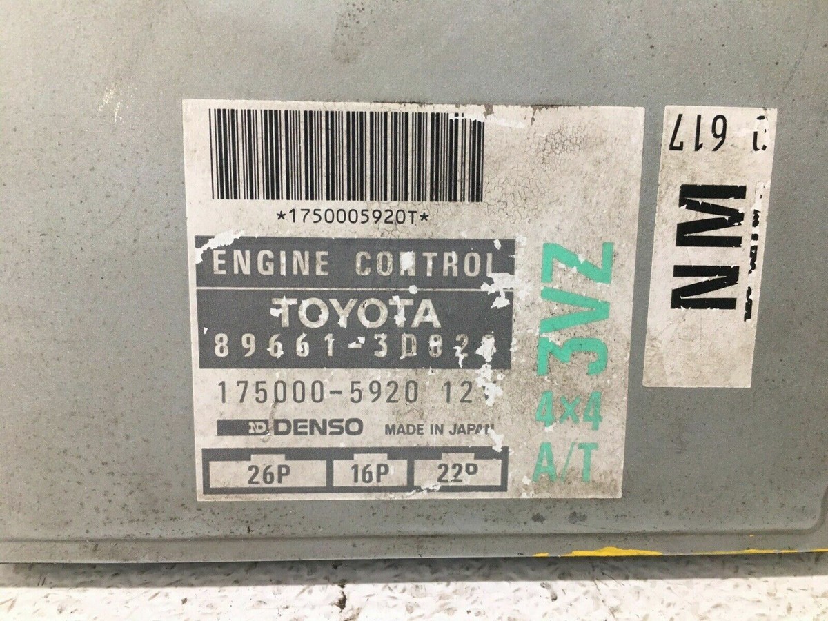 チャズ✕4 94 95 Toyota 4Runner Pickup 4x4 6cyl engine computer ECU ECM