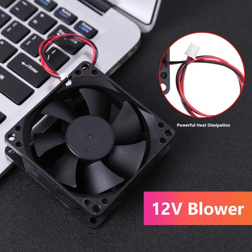 Computer Fan 8025 Desktop PC Case Cooling Fan DC 12V with 2-Pin 2-Wire Connector - Afbeelding 3 van 12