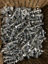 Grade 5 Hex Head Bolts,Nuts,Washers Coarse Thread Assortment 100 Sets 400 Pieces