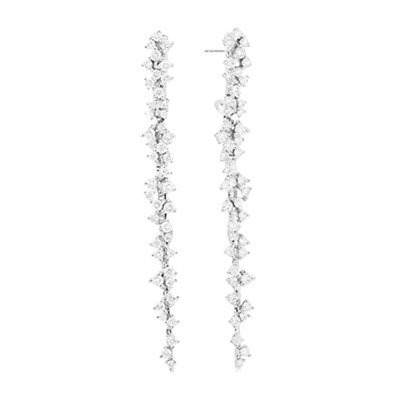 Jaibor Ohrstecker Ohrhänger mit 1,25ct GH-si Brillant in 750/18K Weißgold