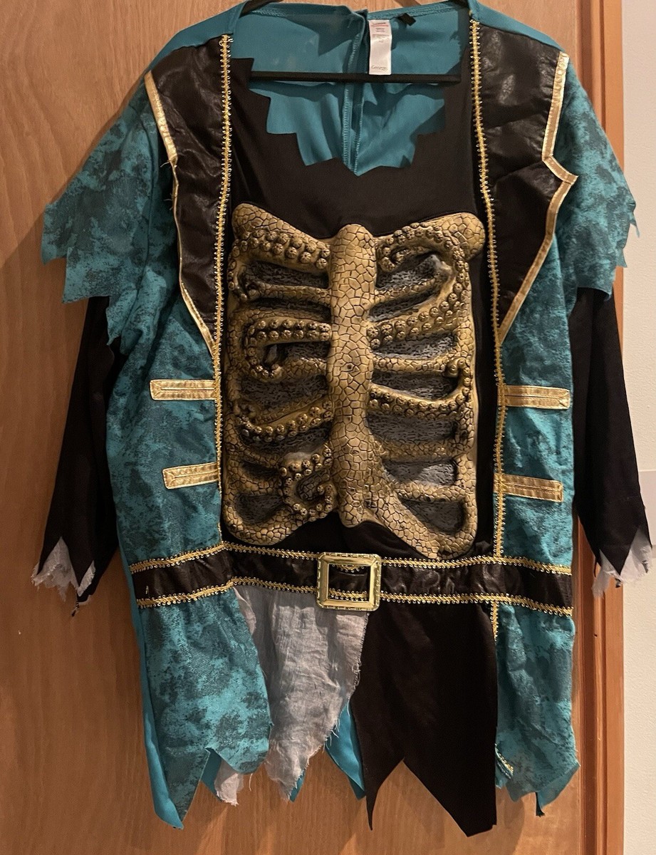 New BNWT Halloween Davy Jones Pirate Costume with mask Octopus