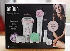 BRAUN Silk-épil 9 FaceSpa 9/995 Wet/Dry Epilator Exfoliator Set  (9/990 upgrade)