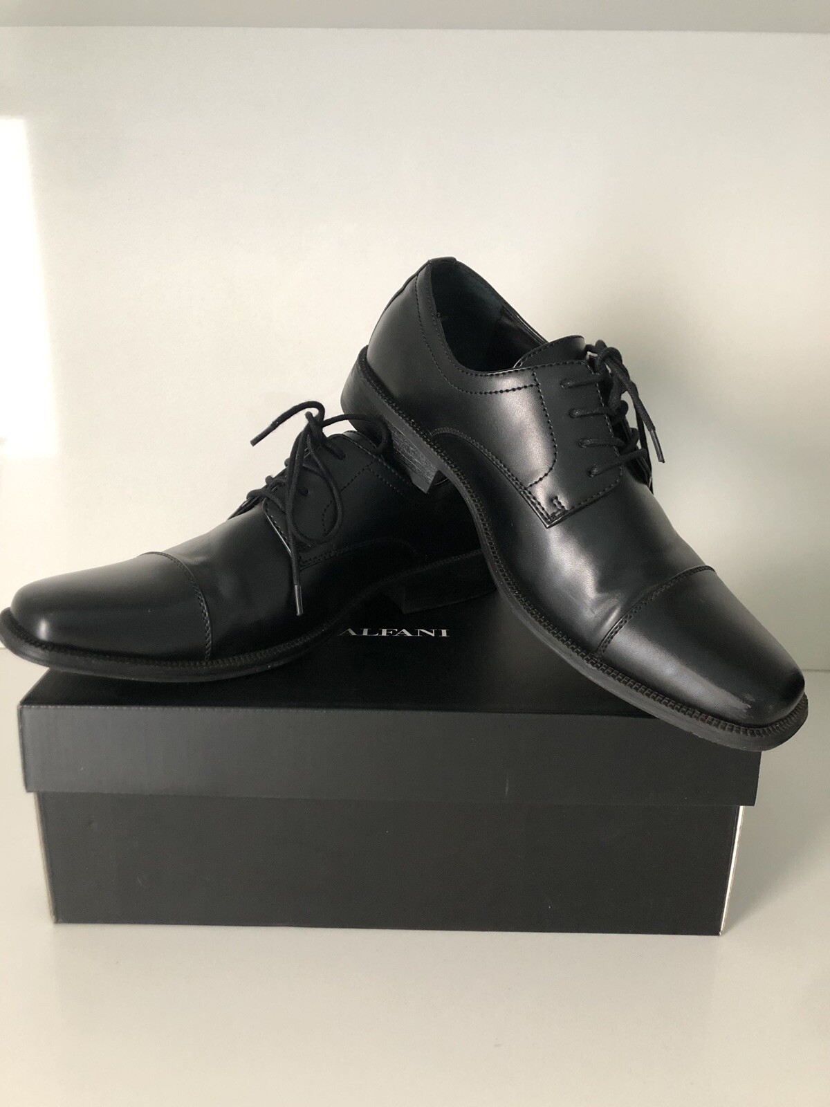 Купить Alfani Men's Black Adam Cap Toe 