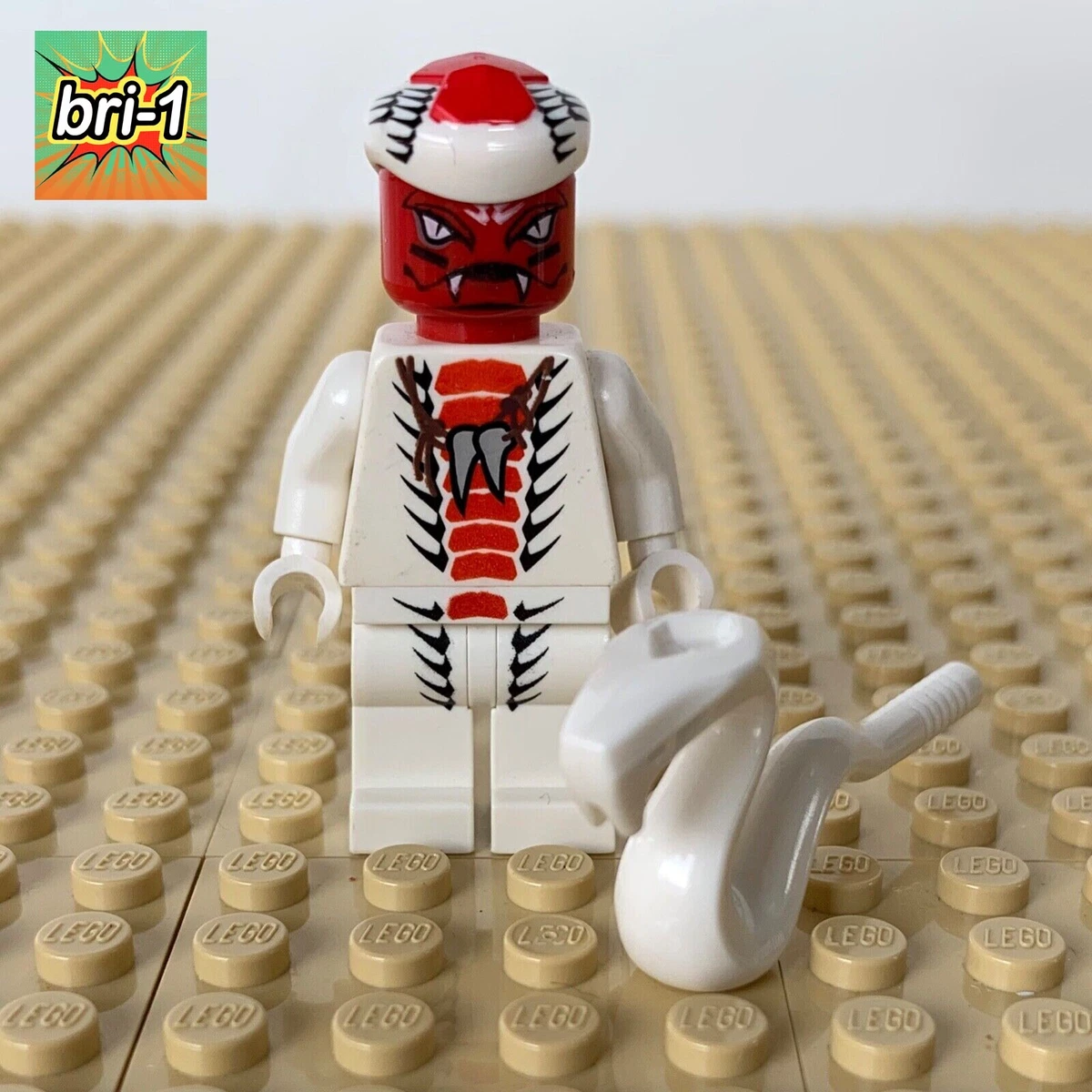 LEGO Ninjago Rise of Snakes Snappa WHITE SNAKE njo035 9442 STORM FIGHTER
