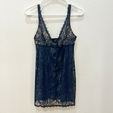 Victoria Secret Black Lace Baby Doll Nighty WhimsiGoth Womens M