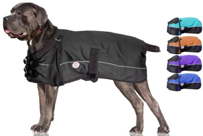Derby Horse-Tough 600D Adjust-to-Fit Reflective Winter Dog Coat 1 Year Warranty
