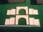 2x tunnel  4 walls n scale gauge rough stone UnpaintedTwin Track stepped SM3z