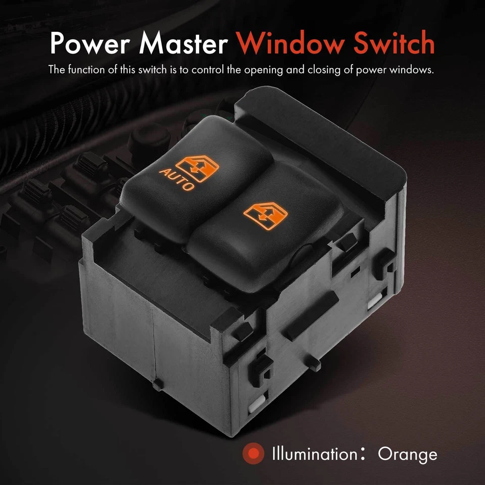 Interruptor maestro de ventana eléctrica para Chevrolet Cavalier 2000 2001 2002-2005 delantero izquierdo Foto 3 de 4