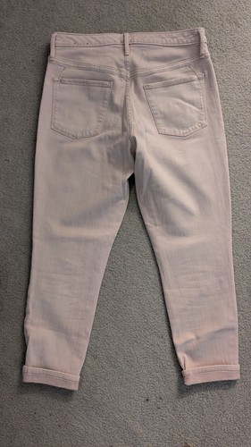 Pink MOSSIMO high rise denim jegging crop ankle jeans 10 30R power stretch EUC - Picture 2 of 9