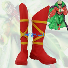 Green Lantern Shoes All-American Comics Cosplay Boots