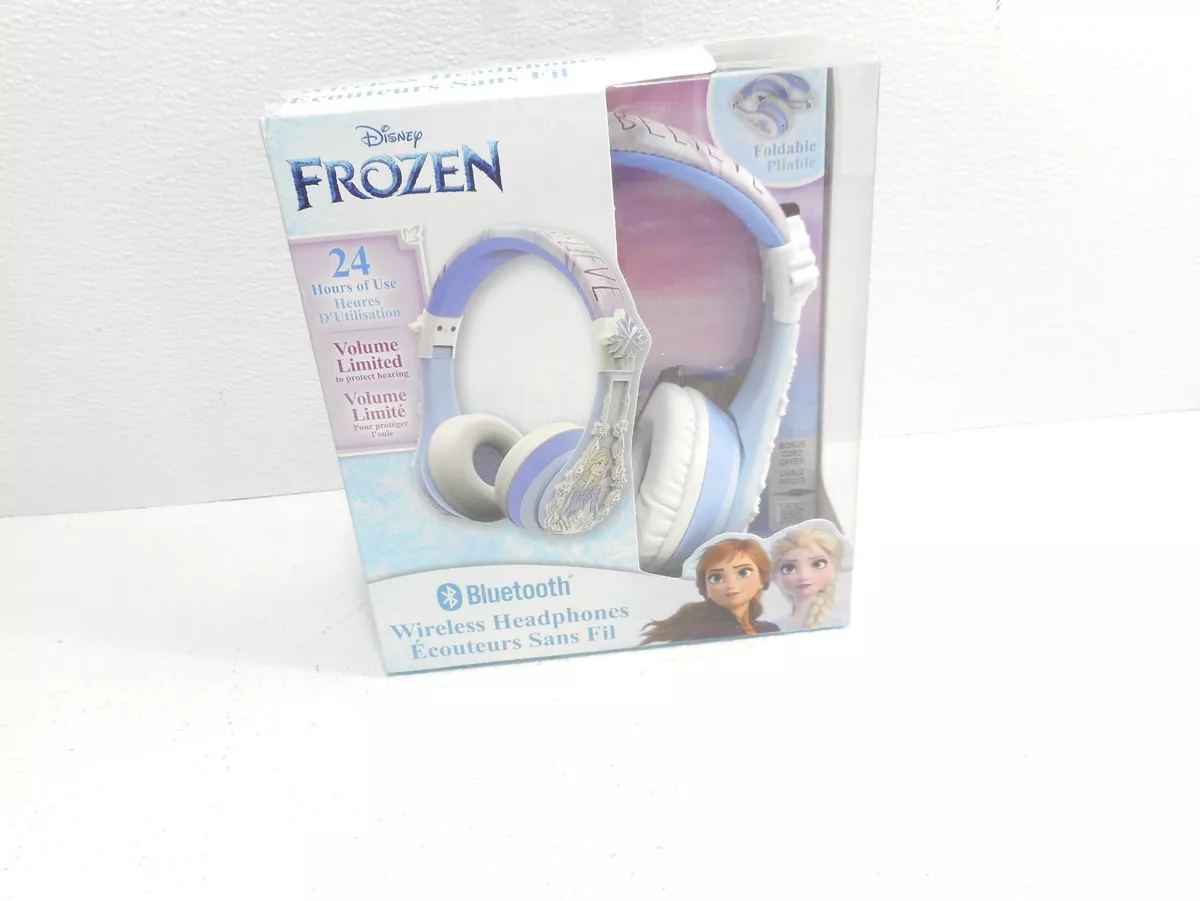 NEW eKids Disney Frozen Bluetooth Headphones light blue FR B52.FXV21 23
