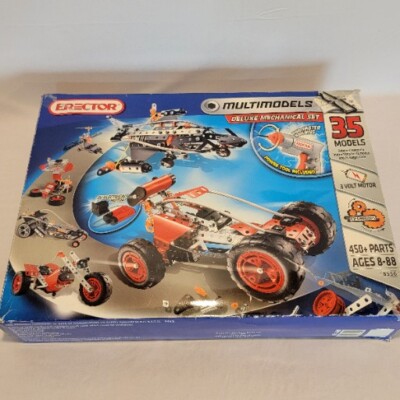Erector 8556 Multimodels 35 Different Models Deluxe Set 450 Parts