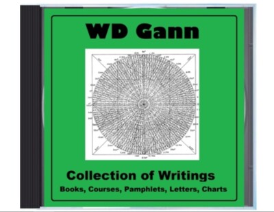 W.D. Gann Collected Writings Works on Data Disc: 14 Books, Courses, Etc SET LOT