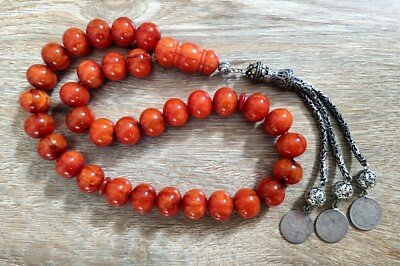 Amber Bakelite  Prayer Worry Beads Subha Tasbih Tasbeeh تسبيح Masbaha مسبحة