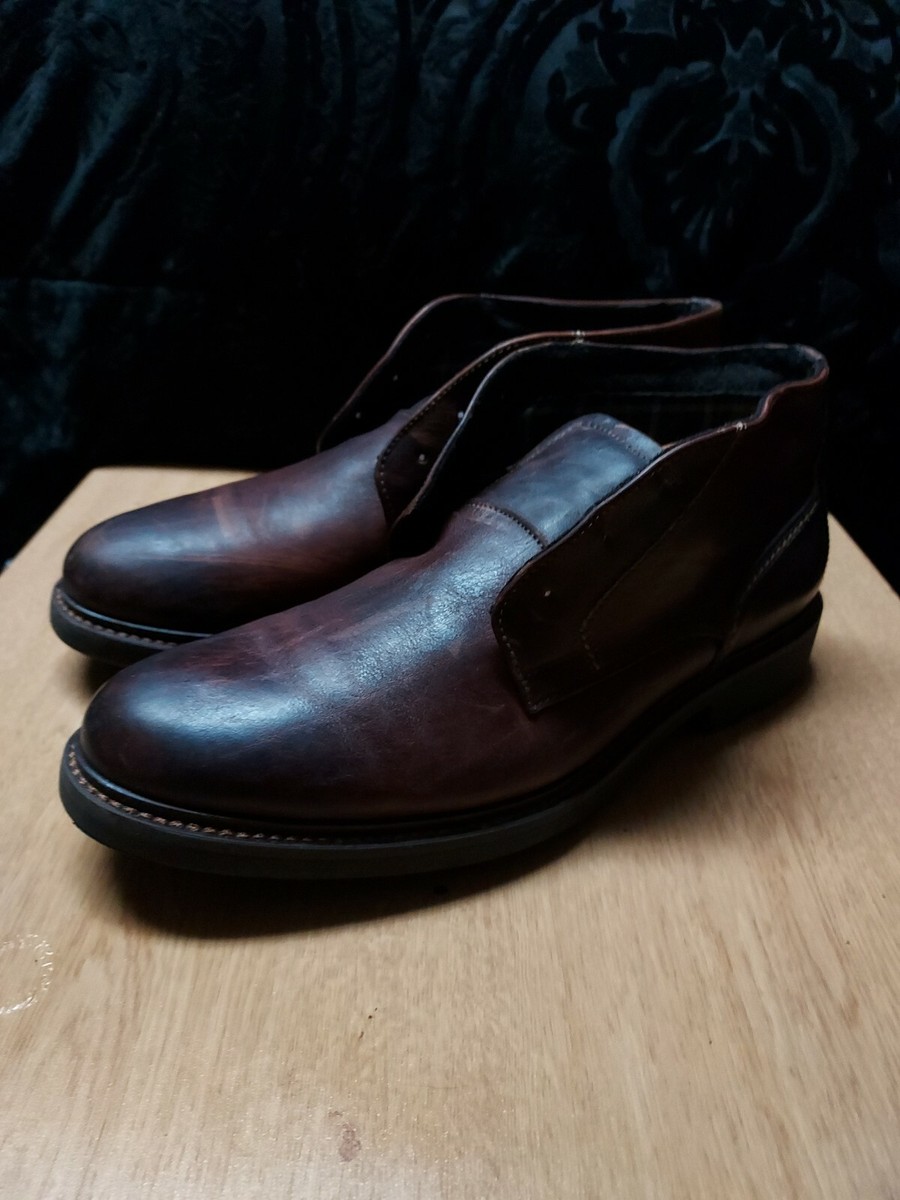 Johnston & Murphy Men\'s F22 59-4030 Brown‎ Leather Ankle Boots - Size 8M Johnston & Murphy Men main image 3
