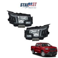 Headlamps For Nissan Frontier 2022-2023 Left+Right Side Front Headlights Clear