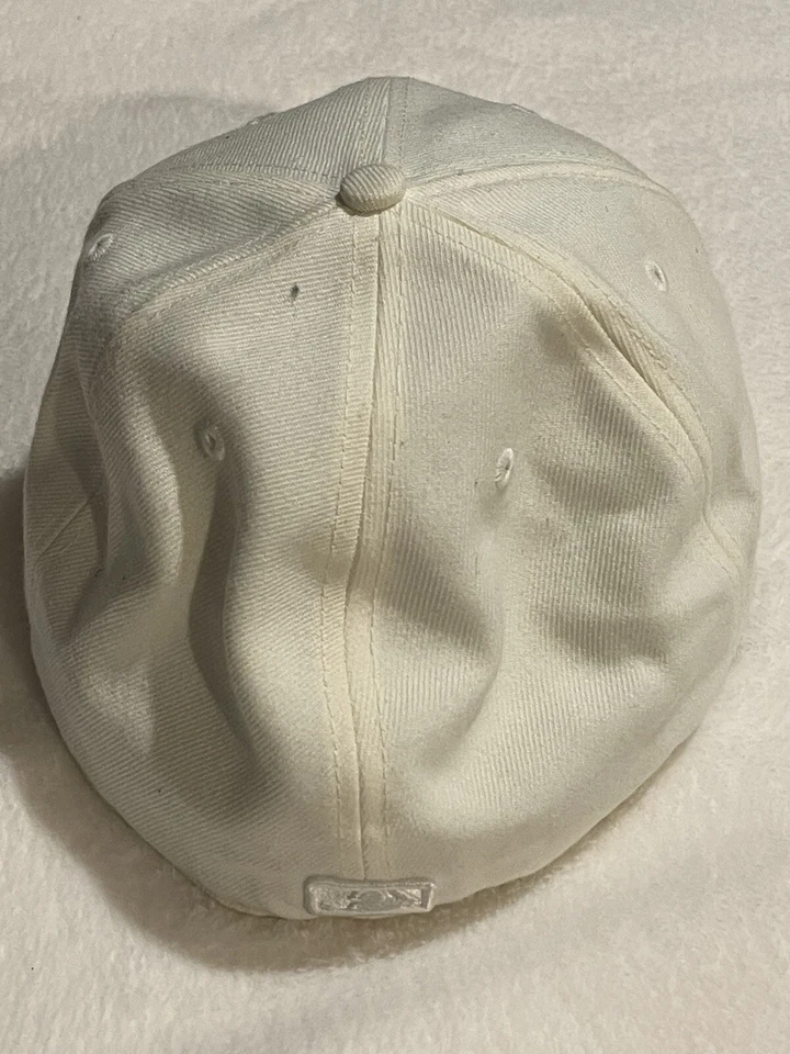 OFFICIAL WASHINGTON DC NATIONALS MLB NEW ERA 59FIFTY FITTED 7 5/8 WHITE HAT - Image 3 of 4