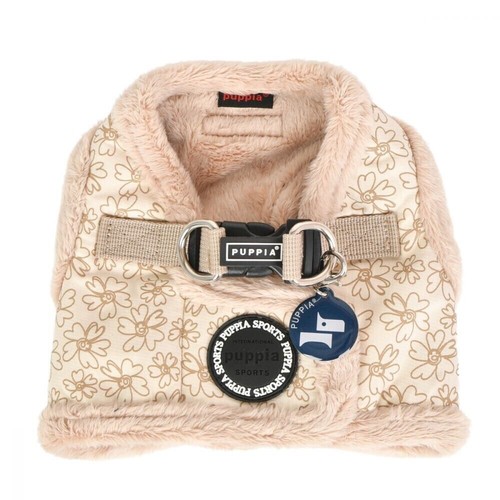 Puppia Dog Harness Vest, No Pull Soft, Hepatica Beige, Small Fits 12-13" Chest - Picture 3 of 4