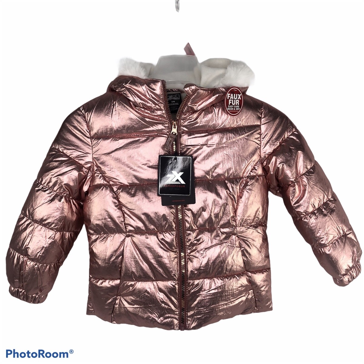 NWT ZX Zeroxposur Girls Metallic Copper/Pink Puffer Jacket NWT ZX Zeroxposur Girls Metallic Copper/Pink Puffer Jacket