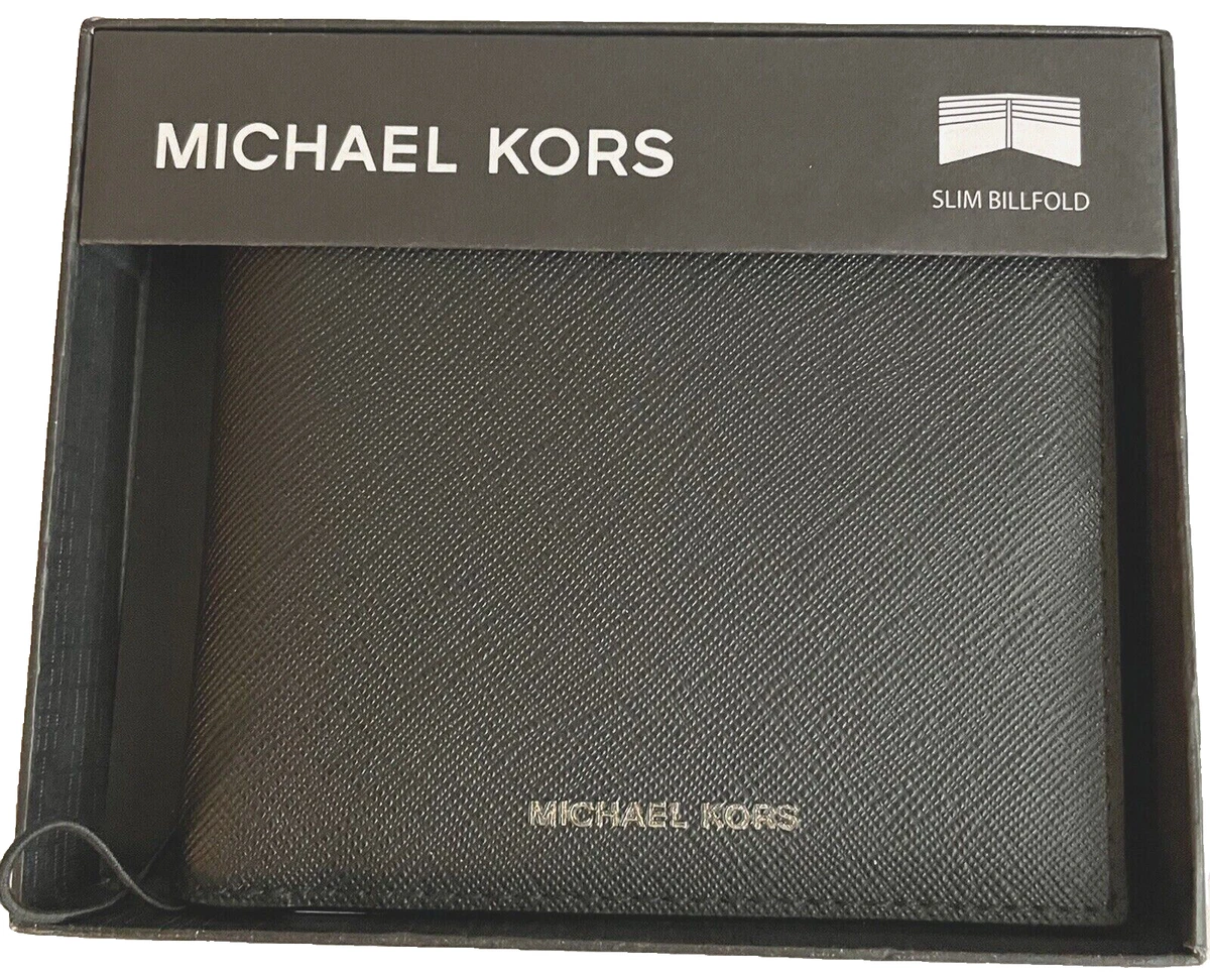 Wallets & purses Michael Kors - Harrison black saffiano bi-fold wallet -  39F5LHRF4L001