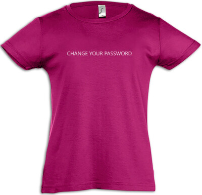 Change Your Password Kids Girls T-Shirt Admin Computer Science Scientist Fun