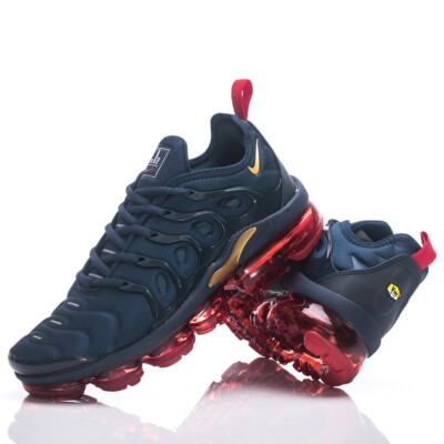 Nike Air VaporMax Plus Men's Sneakers, Dark-Blue/Red