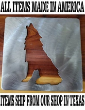 Howling wolf stencil metal stencil, wood router, painting, wood burning, cnc cut