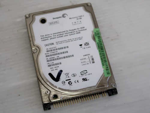 Seagate Momentus ST96812A, 60GB, LAPTOP HDD IDE, ATA, NO BAD SECTORS