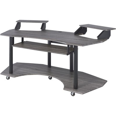 ACME Eleazar Wooden Music Recording Studio Desk in Black Oak | eBay