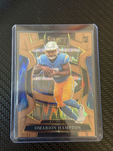 2025 Panini Select - Concourse Omarion Hampton #2 Copper Shock Prizm /899 (RC)