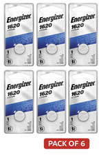 Lot of 6 Energizer 1620 Battery Lithium 3V CR1620 Batteries 03/2032