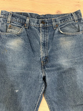 Vintage Levis Jeans Mens W36 x L32 Blue Bootcut 80s Work 20517 0217 Orange Tab