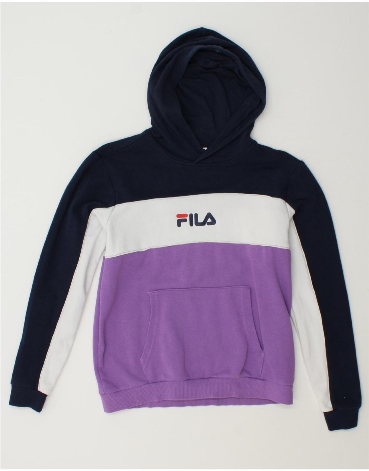 Felpa con cappuccio grafica FILA bambina 13 14 anni multicolore colorblock AA03